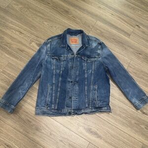 Levi's | Jackets & Coats | Black Jean Jacket With Cute Puff
